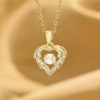Necklace "Golden Heart"