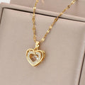 Necklace "Golden Heart"