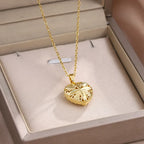 Pure Heart Rosary Necklace