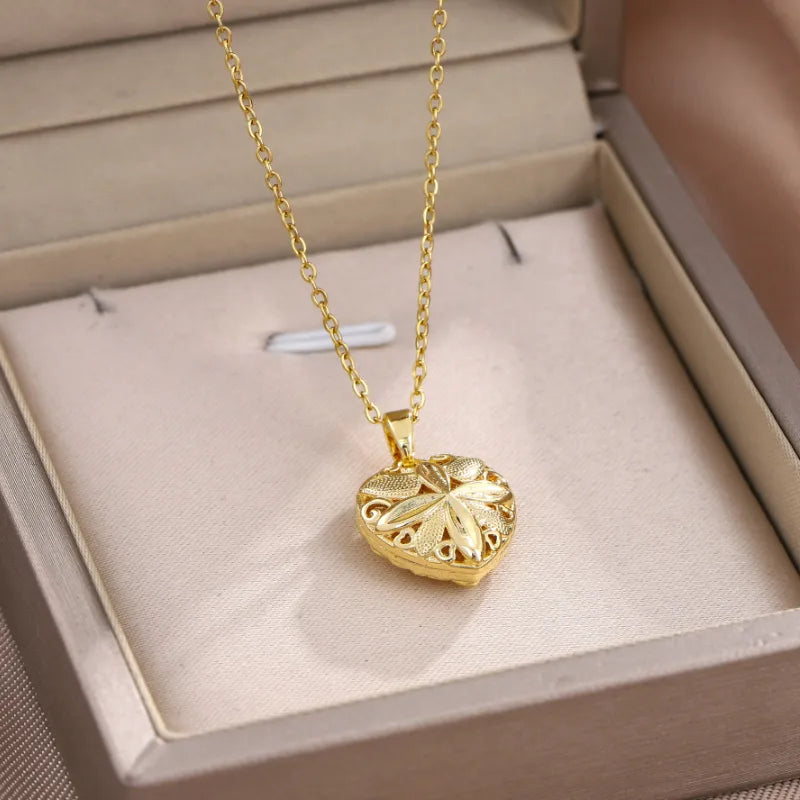 Pure Heart Rosary Necklace