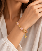 Rose Quartz Beaded Bracelet