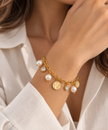 Pearl Charm Bracelet
