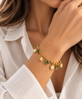 Green Aventurine Clover Bracelet
