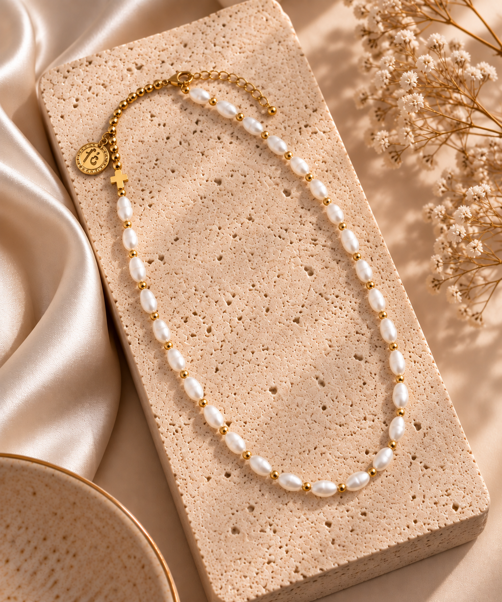 Shell Pearl Necklace