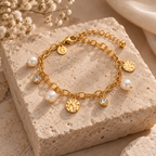 Pearl Charm Bracelet